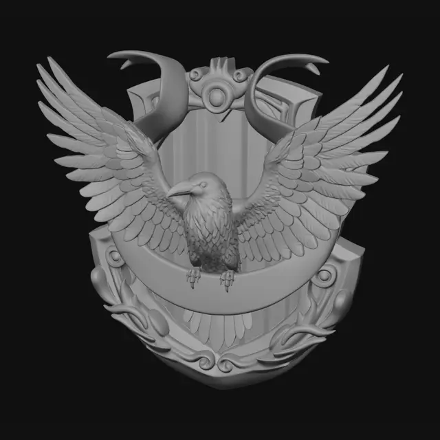 3D model for Ravenwing Crest
