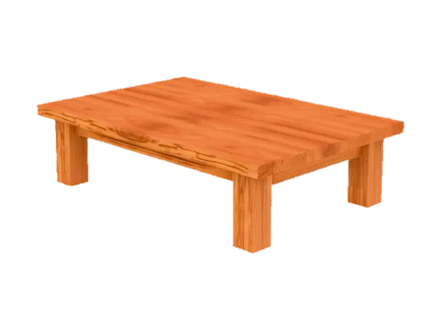 3D model for gerçekçi ahşap bir oturma odası masası