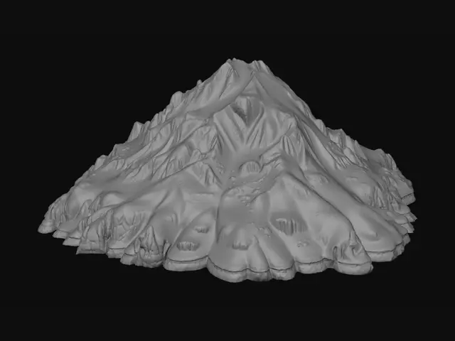 3D model for Kayseri Erciyes Dağı