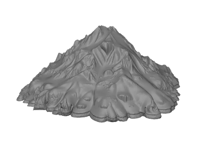 3D model for Kayseri Erciyes Dağı