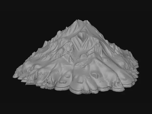 3D model for Kayseri Erciyes Dağı