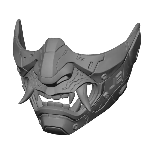 3D model for Neon Fang War Mask