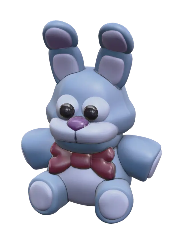 3D model for Stylized Bonnie Plush