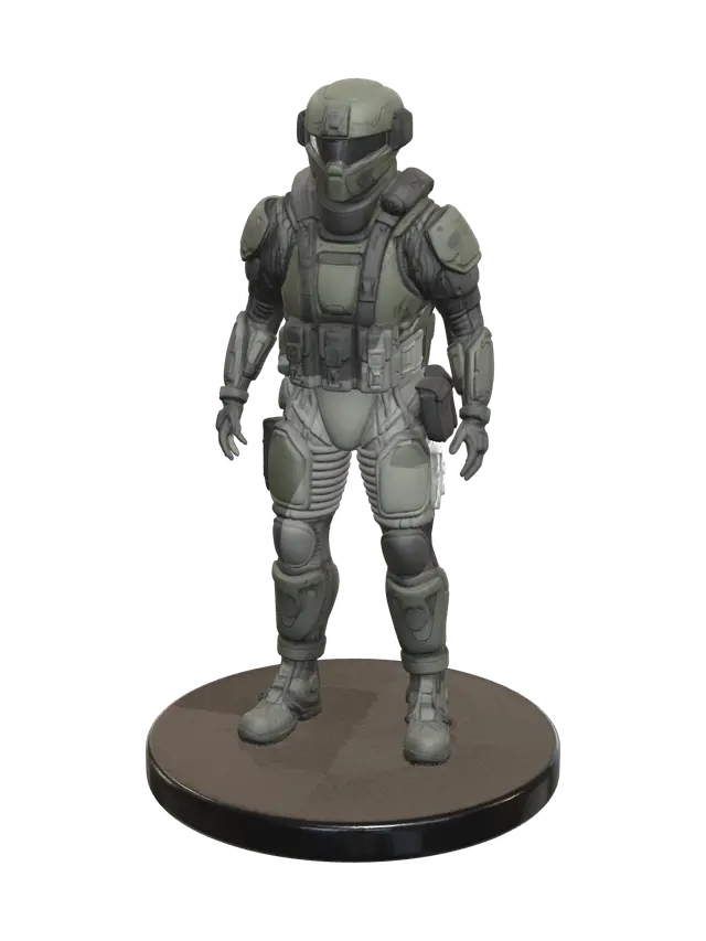 Realistic Chestarmor - Platearmor 3D model, vytvořený pomocí AI