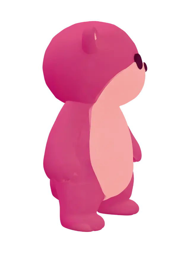 3D model for Rosy Pink Monkey