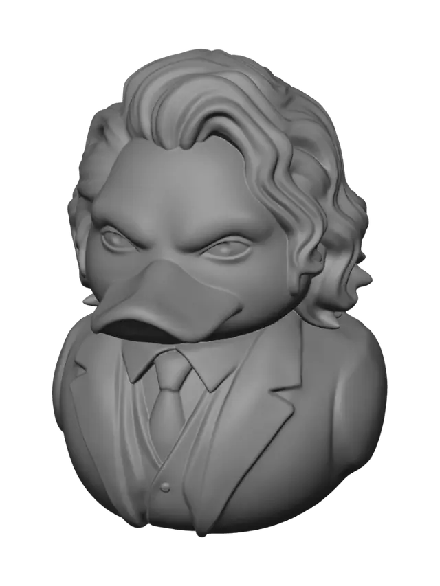 3D model for Rubber duck looks like the joker from Batman