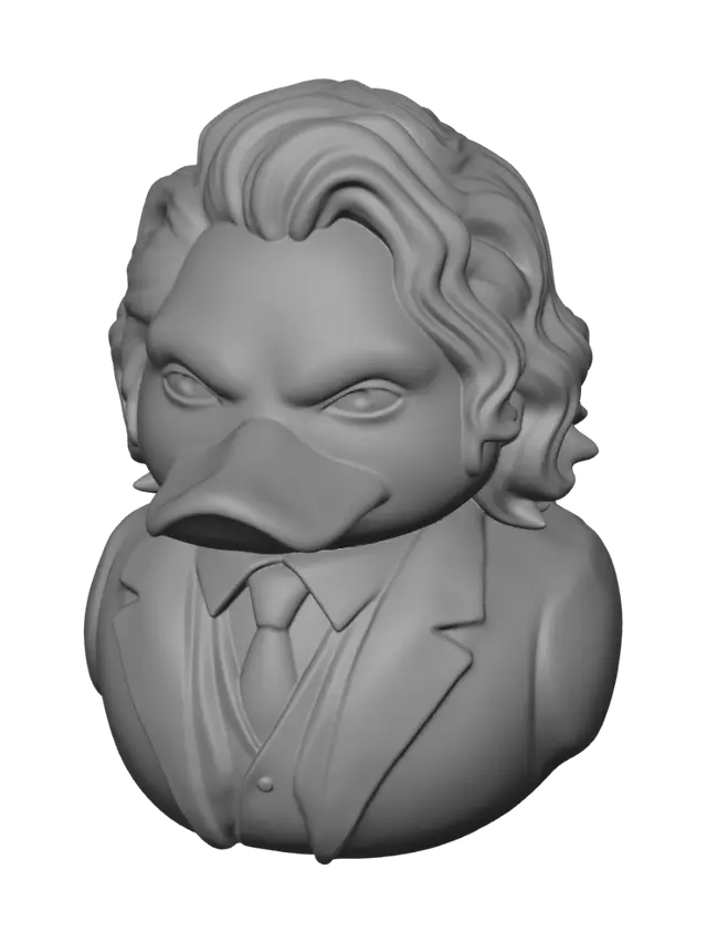 3D model for Rubber duck looks like the joker from Batman
