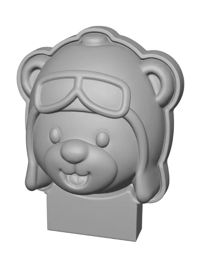 3D model for Chocolate Pilot Bear