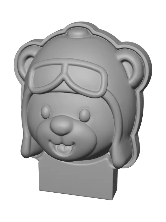 3D model for Chocolate Pilot Bear