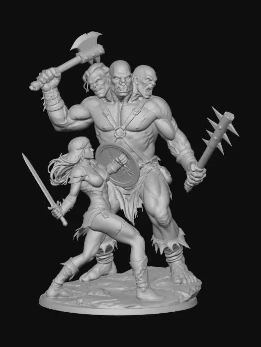 3D model for Threefold Fury