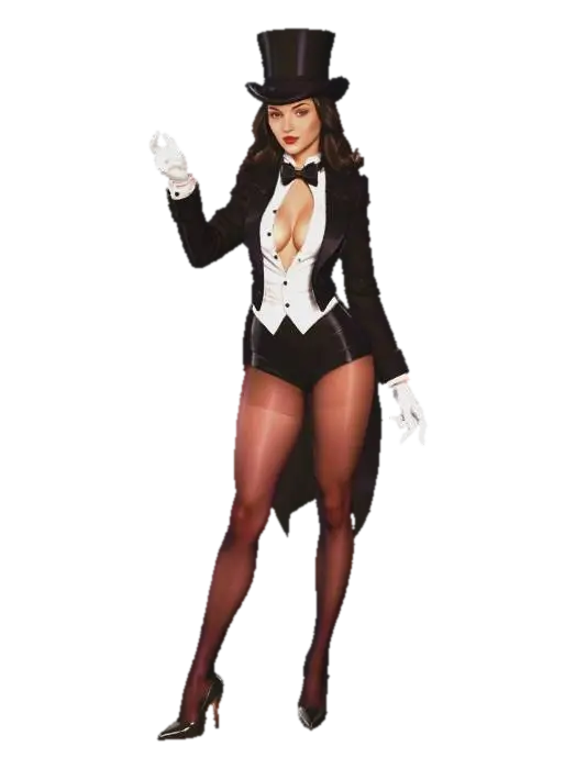 The Velvet Illusionist, #EasterEgg2026# - Poster 3D model, AI generated