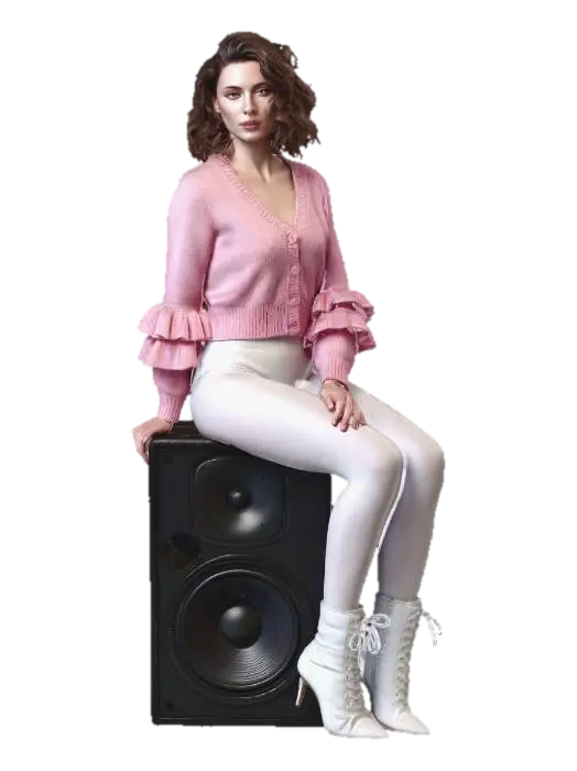 Pink Reverberation 3D model, vytvořený pomocí AI