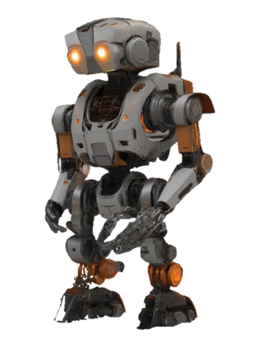 Explorer Bot in the Jungle 3D model, vytvořený pomocí AI