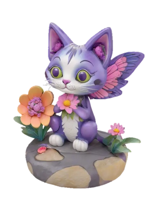 3D model for Whimsical Feline Fairy