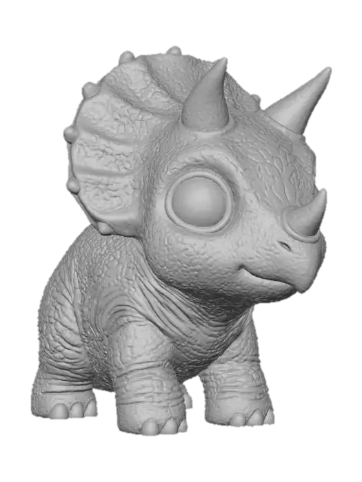 3D model for sehr niedliches Triceratops Dinosaurier Baby