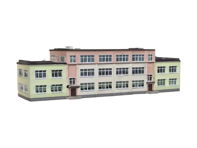 3D model for Colorful School Building