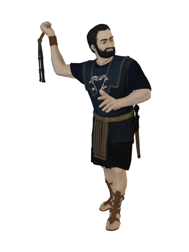 3D model for Whip-Wielding Gladiator
