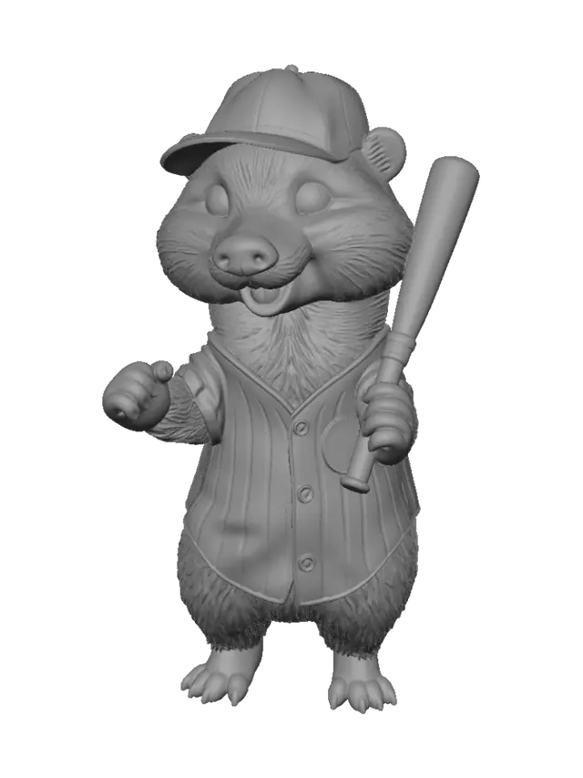 3D model for Baseball themed otter