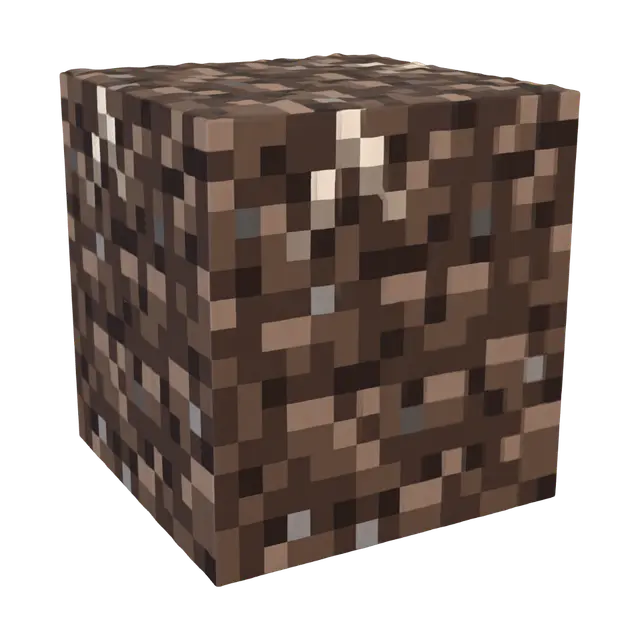 minecraft-dirt-block-3d - Cubic 3D model, vytvořený pomocí AI