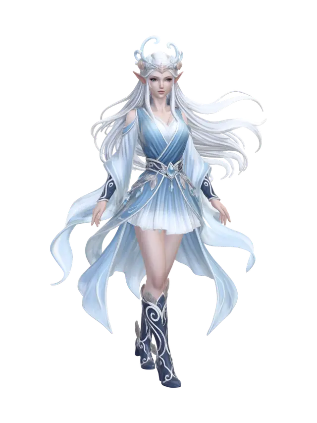 3D model for Azure Ice Elf