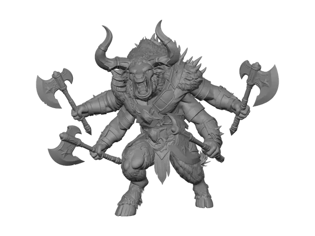 3D model for Horned Warlord Behemoth