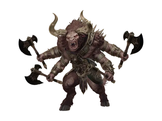 3D model for Horned Warlord Behemoth