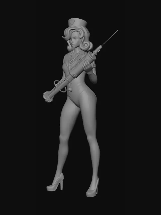 3D model for Nurse with the Giant Syringe