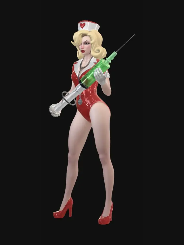 3D model for Nurse with the Giant Syringe