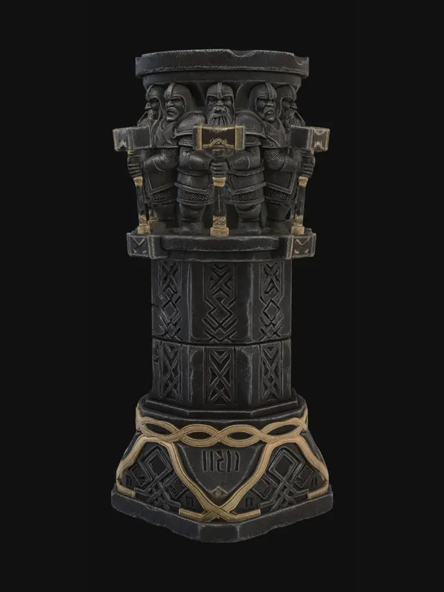 3D model for Dwarven Guardian Pillar