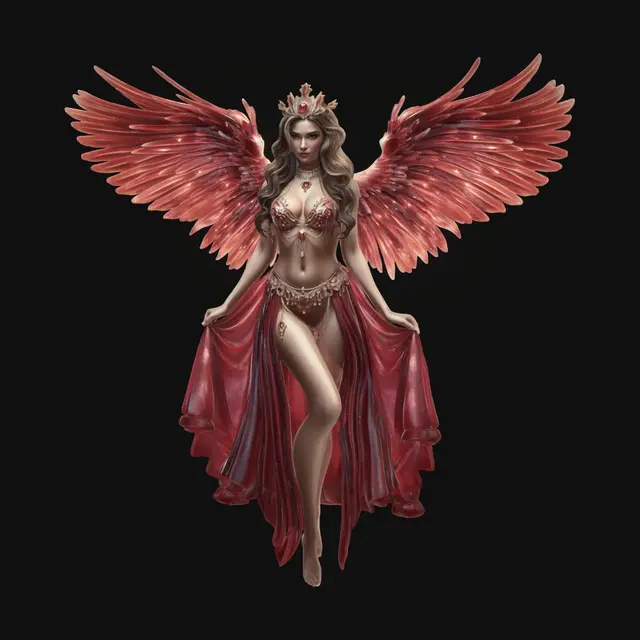 3D model for Crimson Winged Empress