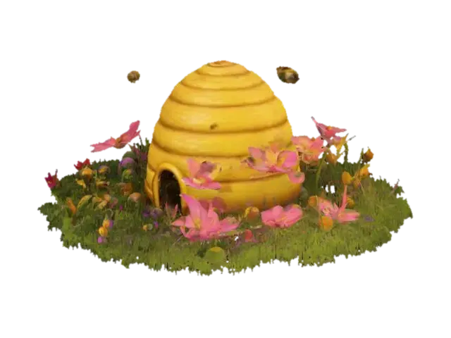 imagine a little peaceful garden, full of colorful flowers and… - Butterflies 3D model, vytvořený pomocí AI