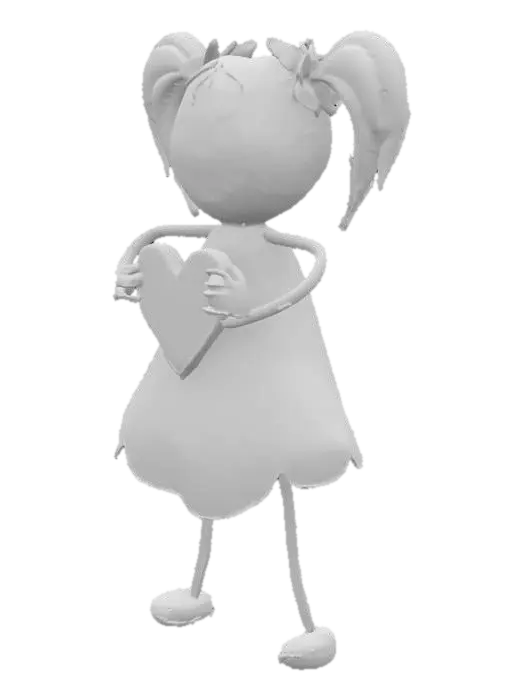 3D model for Heartfelt Joy, #SketchTo3D#