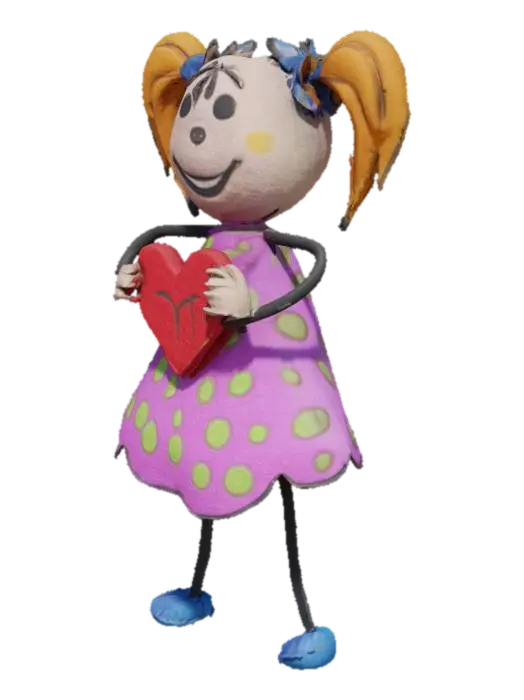 3D model for Heartfelt Joy, #SketchTo3D#