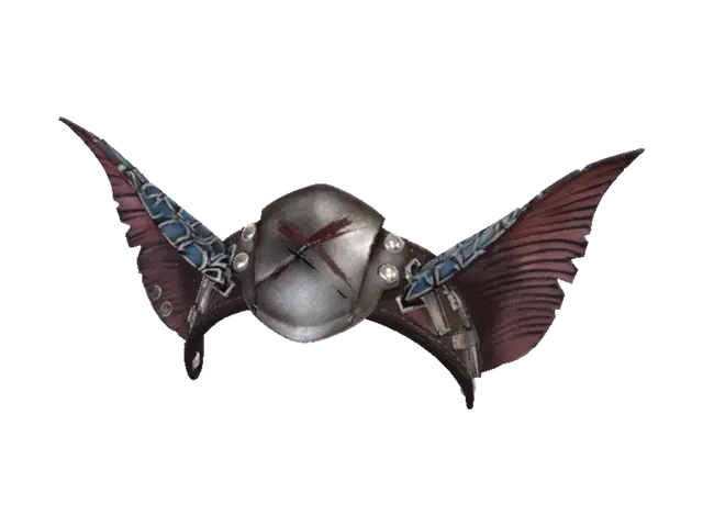 Modèle 3D Crimson Winged Warhelm, généré par IA
