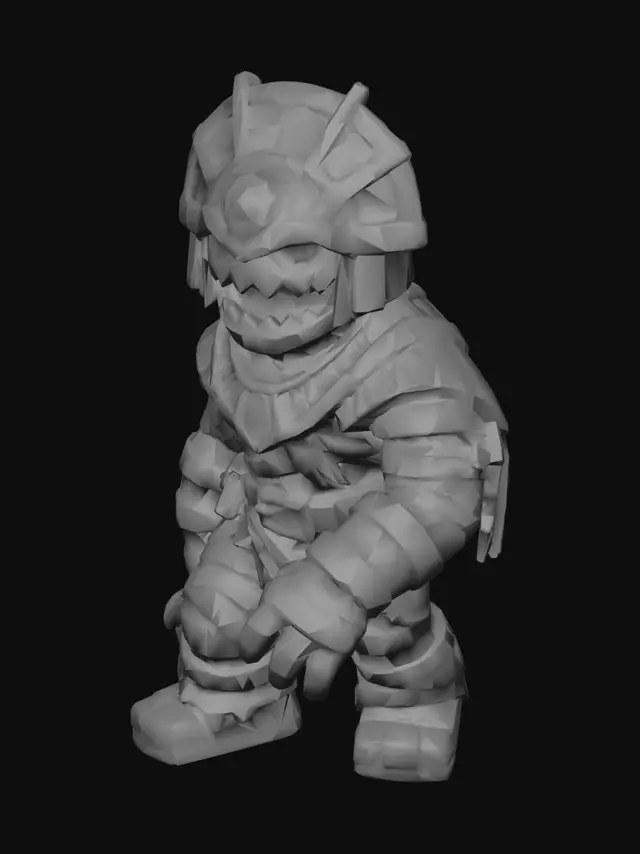 3D model for Golden Pharaoh Warrior