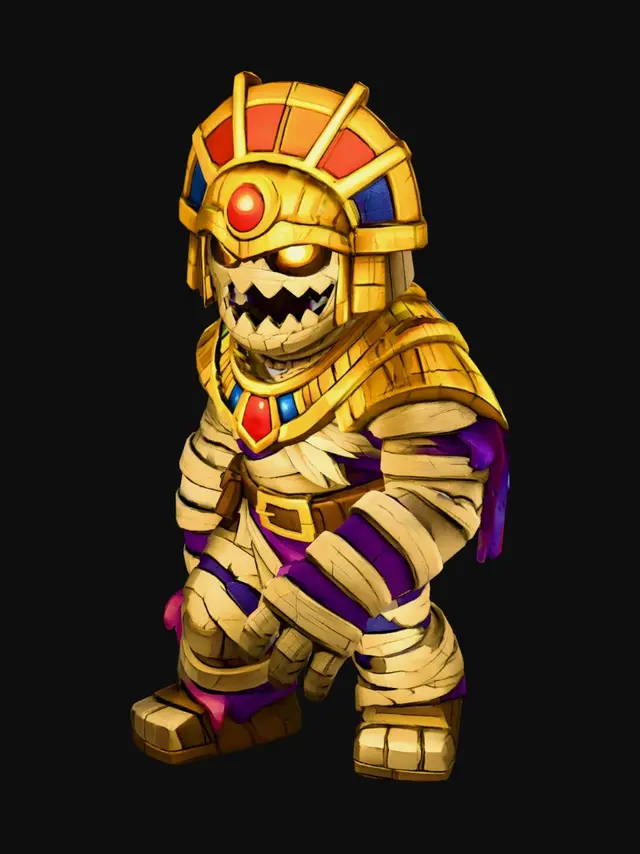 3D model for Golden Pharaoh Warrior