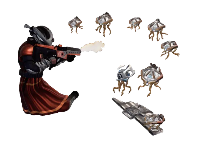 Violet Rift Assault - Faction 3D model, vytvořený pomocí AI