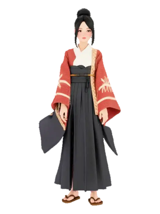 Modelo 3D de japanesse girls thats a samuari looking she is bottom heavy shes good looking… - Femalefigure, gerado por IA