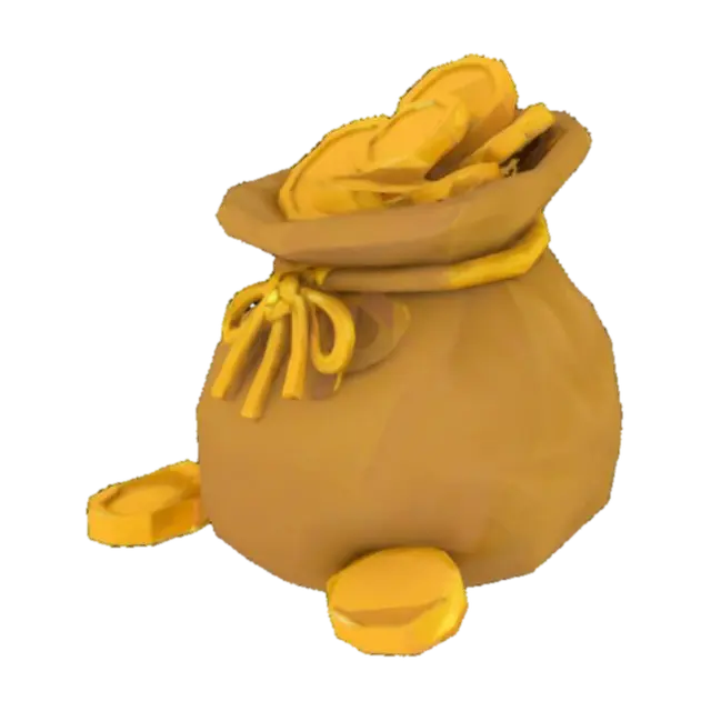 Treasure Trove - Money 3D model, vytvořený pomocí AI