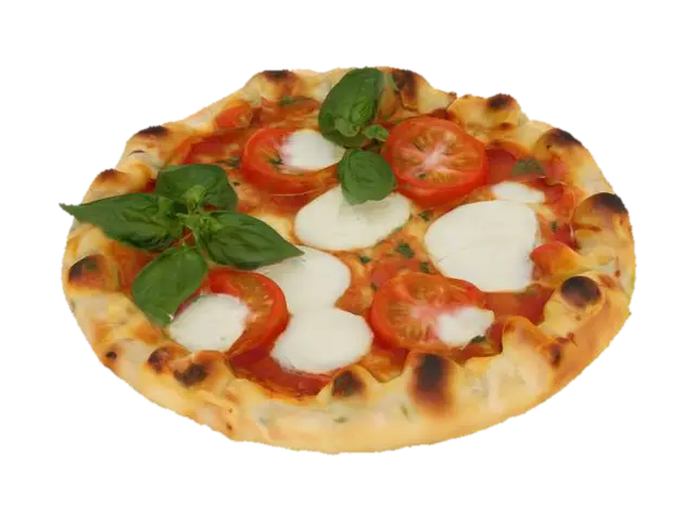 Caprese Pizza - Cuisine 3D model, vytvořený pomocí AI