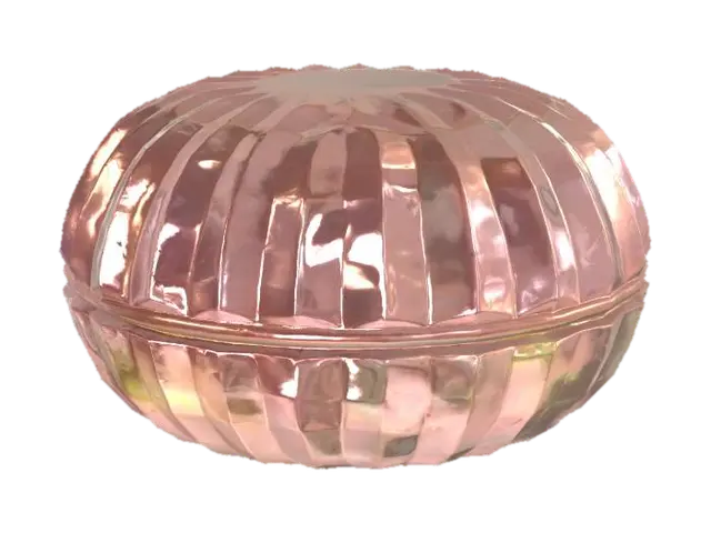 3D model for glass storage box, highly detailed and ornate, pastel colors, luminous