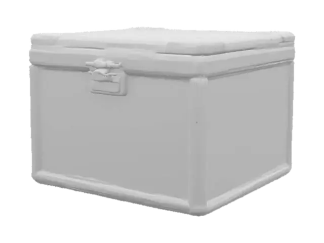 3D model for glass storage box, highly detailed and ornate, pastel colors, luminous