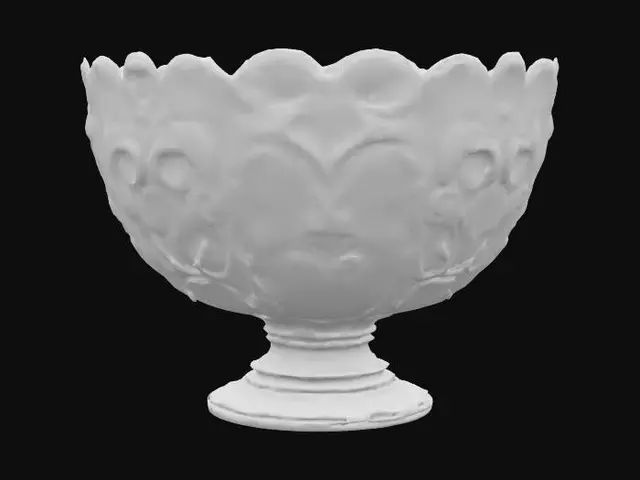 3D model for Ornate glass Victorian bowl, Fantasy, Gemstone, Highly Detailed, Ultra Realistic