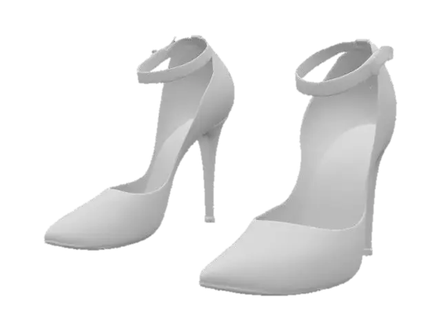 3D model for realistic pair of high heel shoes