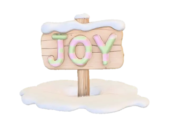 game ready stylized cartoon 3D wooden sign on a sign post. There is snow on top of the… - Joy 3D model, vytvořený pomocí AI
