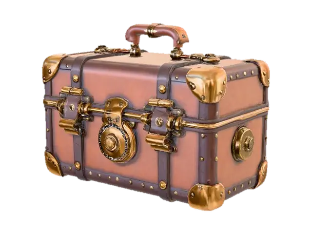 3D model for steampunk suitcase