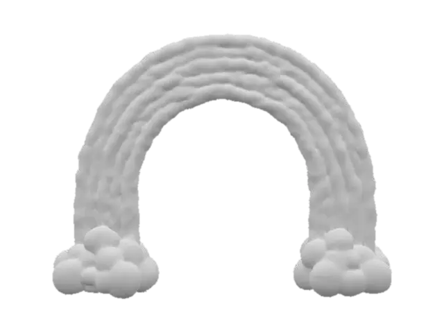 3D model for rainbow picture frame