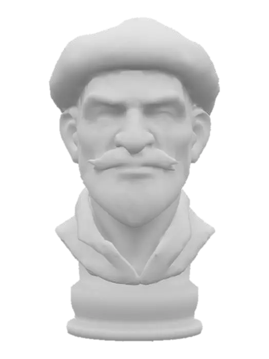3D model for VintageFishermanBust