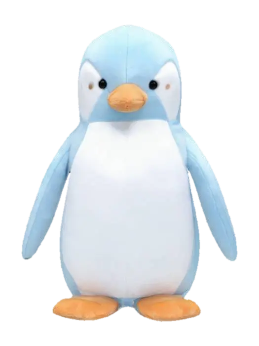 Penguin, plushie, toy, soft,, Fabric, Symmetrical Body, Full Body. Cubby 3D model, vytvořený pomocí AI