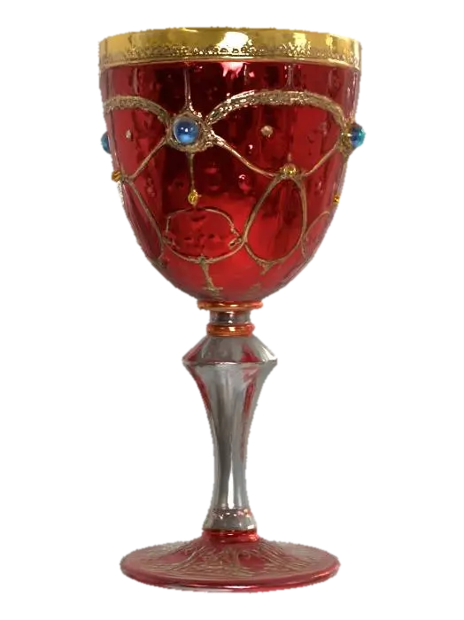 3D model for Ornate glass Victorian goblet, Fantasy, Gemstone, Highly Detailed, Ultra Realistic